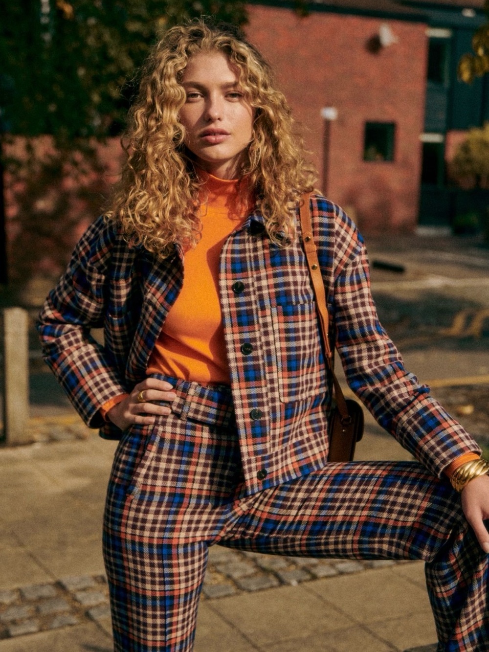 NWT - Sézane Felix top in orange - size L